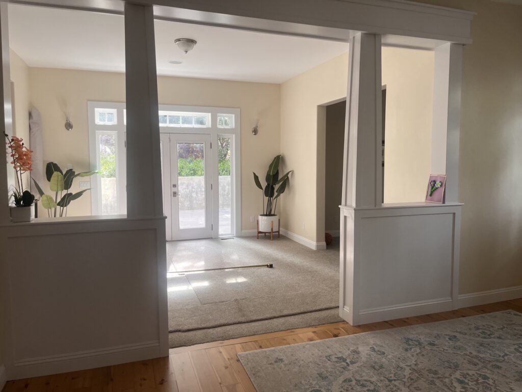 before foyer walnut before foyer walnut